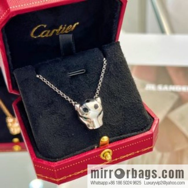 New ☑️ Cartier Cartier Jungle Collection, Glossy Leopard Head 🐆 Necklace - Image 2