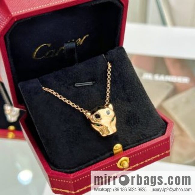 New ☑️ Cartier Cartier Jungle Collection, Glossy Leopard Head 🐆 Necklace - Image 3