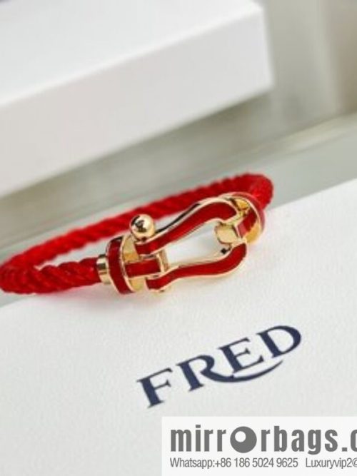 Fred limited chalcedony red rope, hand rope bracelet