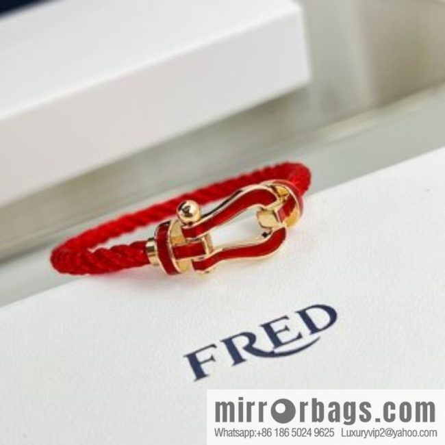 Fred limited chalcedony red rope, hand rope bracelet