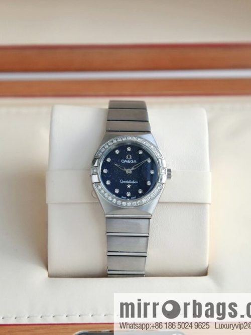 The new Omega fifth-generation constellation real diamond Omega constellation series The latest fifth-generation 27mm constellation quartz watch