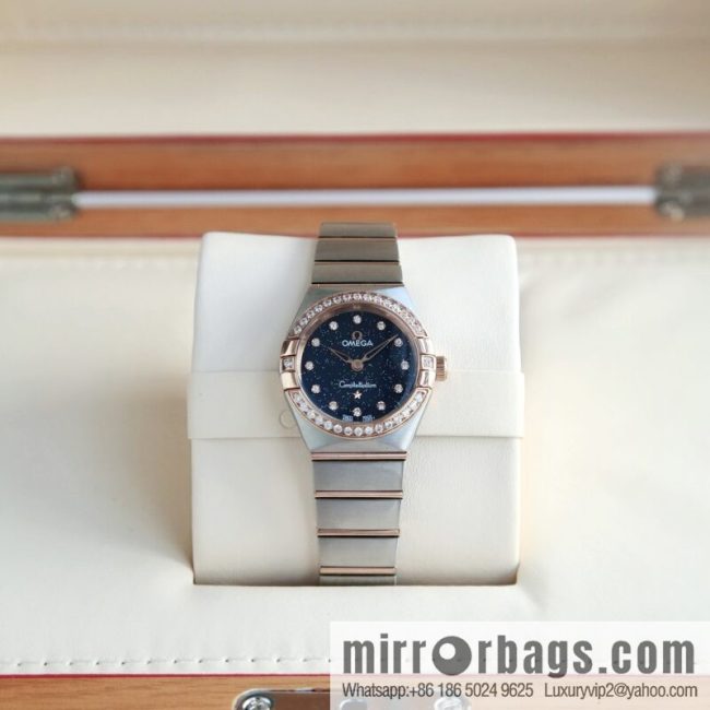 The new Omega fifth-generation constellation real diamond Omega constellation series The latest fifth-generation 27mm constellation quartz watch - Image 2