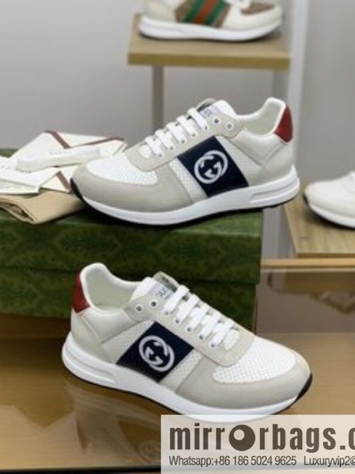 Gucci Gucci color matching double G men\'s sports running shoes