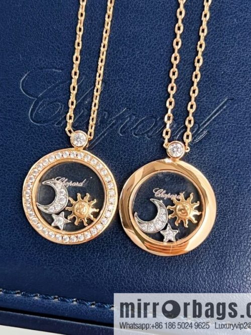Chopard HAPPY SUN MOON AND STARS sun moon star necklace