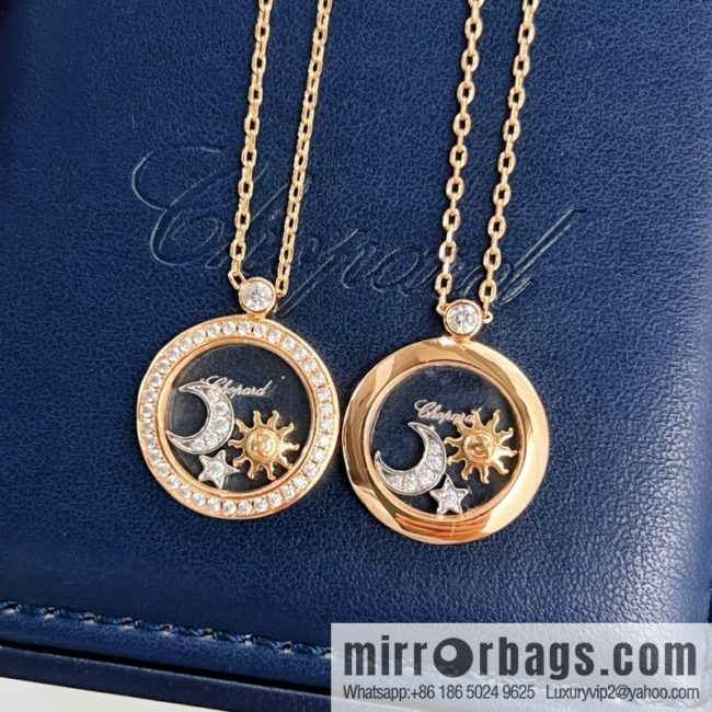 Chopard HAPPY SUN MOON AND STARS sun moon star necklace