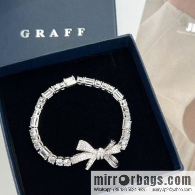 GRAFF full diamond bow necklace bracelet - Image 3