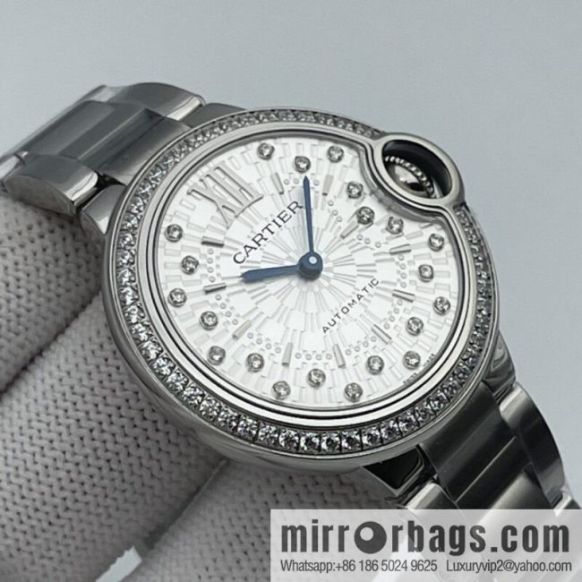 The latest exclusive Cartier Blue balloon 33mm and 36mm official website synchronization - Image 6