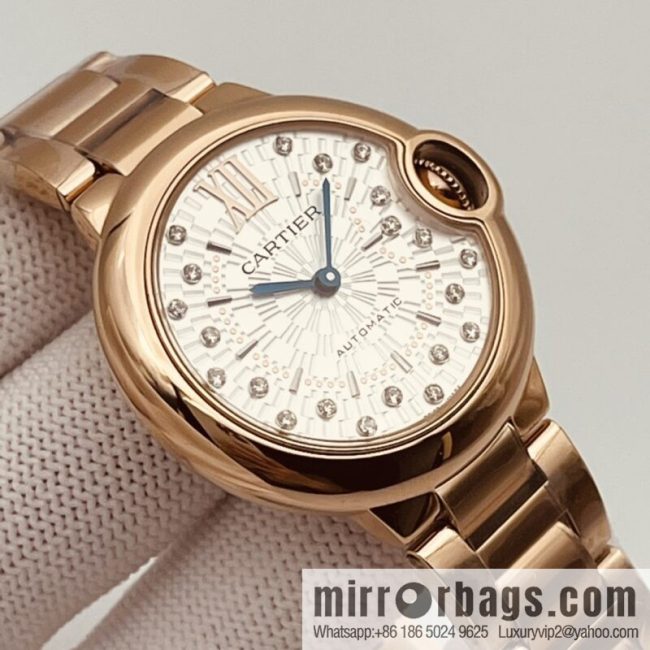 The latest exclusive Cartier Blue balloon 33mm and 36mm official website synchronization - Image 8