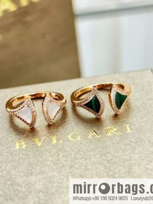 BVLGARI Bulgari DIVAS \'DREAM malachite white fritillary ring