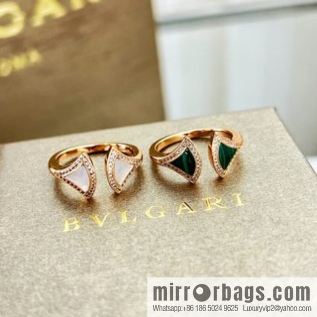 BVLGARI Bulgari DIVAS \'DREAM malachite white fritillary ring