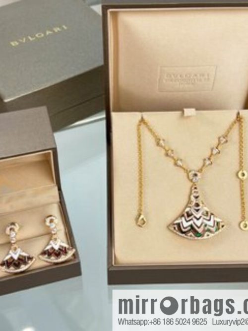 BVLGARI Bulgari new SERPENTI series colorful fan necklace