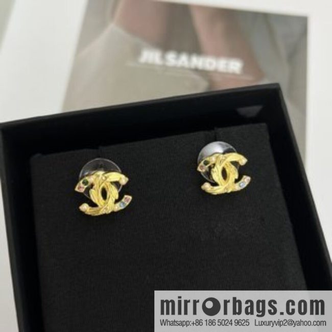New ☑️ CHANEL Chanel double c stud earrings - Image 3