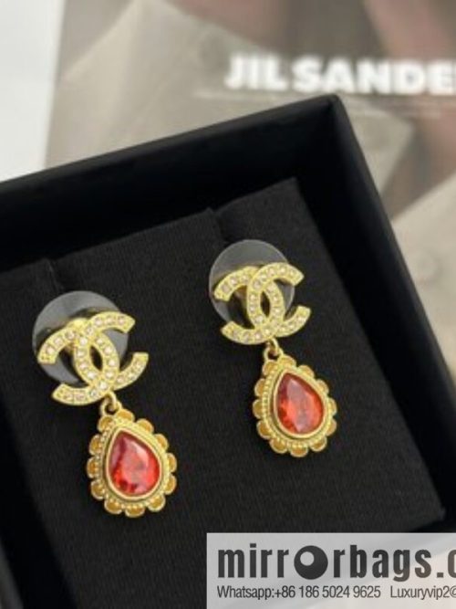 New ☑️ CHANEL Chanel double c water drop stud earrings