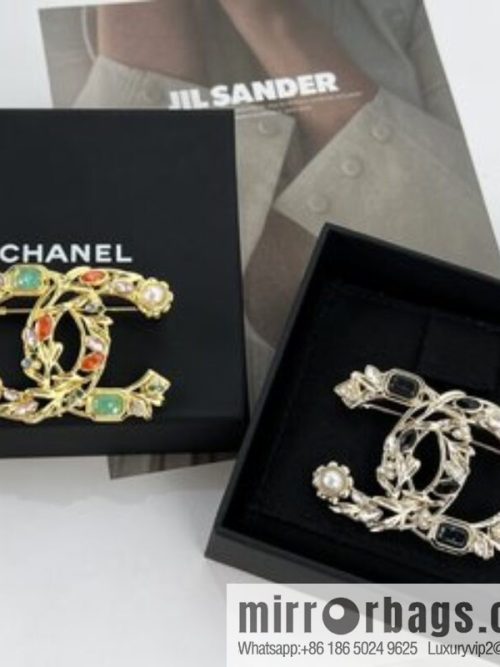 New ☑️ CHANEL Chanel double c wheat ear pearl brooch