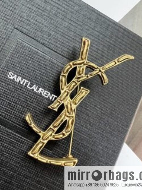 Saint Laurent YSL full diamond brooch