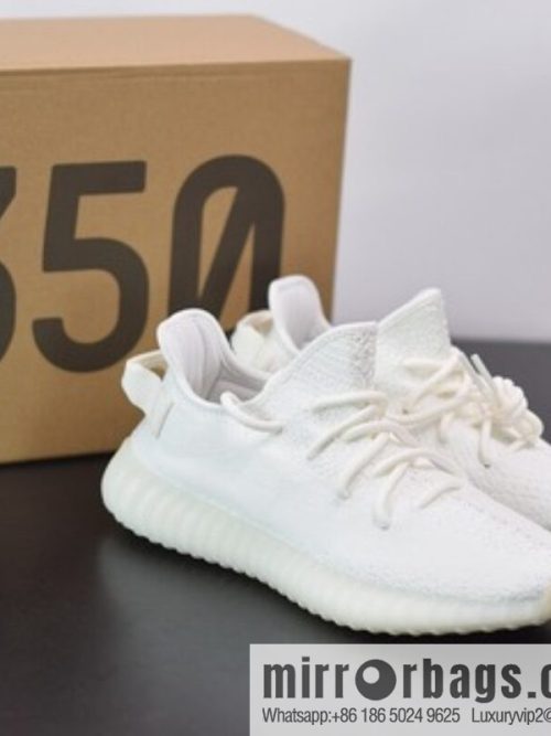 Yeezy Boost 350V2 pure white ice cream, ice cream coconut sports shoes, official item number: CP9366