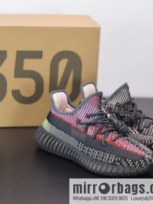 Yeezy Boost 350V2 black rainbow angel yechei coconut sports running shoes, official item number: FW5190