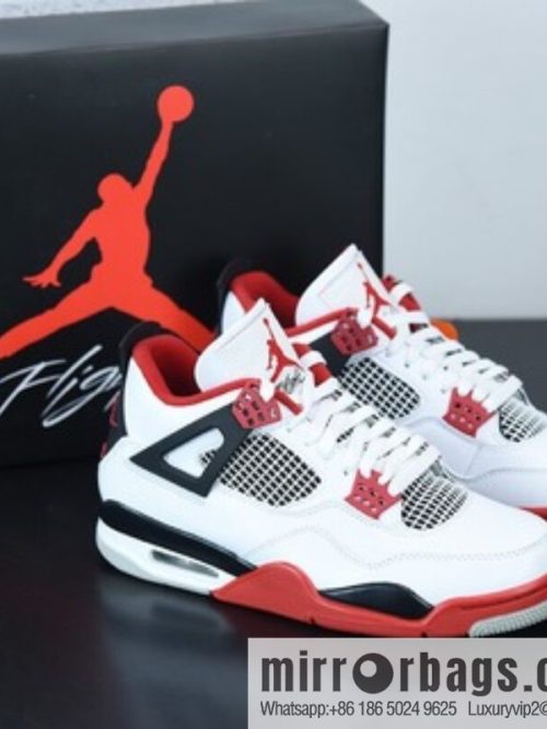 Air Jordan 4 Fire Red AJ4 Joe 4 White Red Flame Red Basketball Shoes, item number: DC7770-160