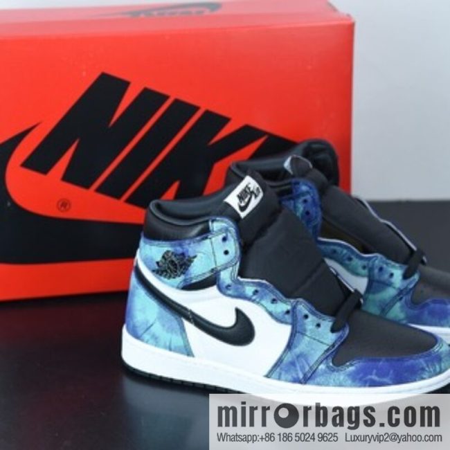 Air Jordan 1 \"Tie-Dye\" AJ1 Joe 1 tie-dye high-top sports basketball shoes, item number: CD0461-100