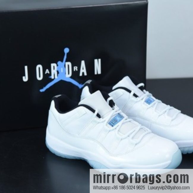 Air Jordan 11 Retro Low \"Legend Blue\" AJ11 Joe 11 Legend Blue, low-top men\'s cultural basketball shoes AV2187-117