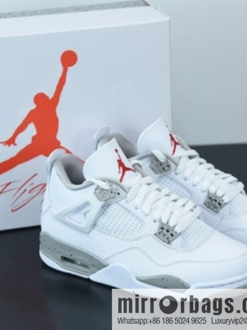 Air Jordan 4 \"White Oreo\" KLAJ4 Joe 4 White Oreo Middle Help sneakers Part Number: CT8527-100