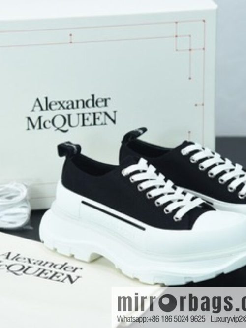 Alexander McQueen/Alexander McQueen muffin shoes platform heightening canvas shoes Y07H5