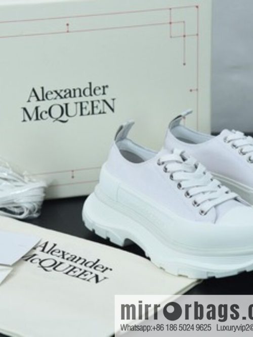 Alexander McQueen/Alexander McQueen muffin shoes platform heightening canvas shoes Y07H5