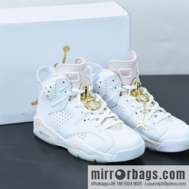 AJ6 WMNS \"Gold Hoops\" high-top basketball shoes, item number, DH9696-100