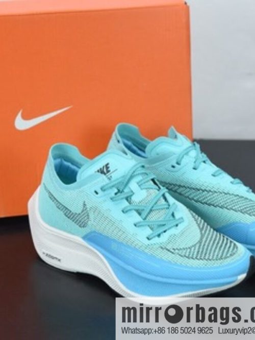 Nk ZoomX Vaporfly NEXT% 2 marathon knit breathable sports shoes, blue, item number: CU4111-300