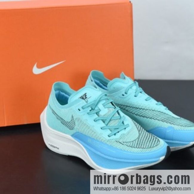 Nk ZoomX Vaporfly NEXT% 2 marathon knit breathable sports shoes, blue, item number: CU4111-300