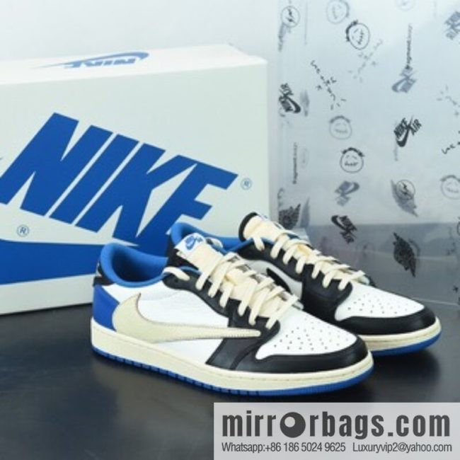 T02C6 pure original Air Jordan 1 AJ1 Low Jordan 1st generation AJ1 low top, barb, basketball shoes/Hiroshi Fujiwara, barb, item number: DM7866 140