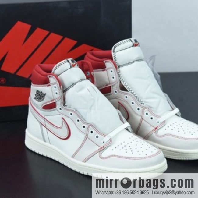 Air Jordan 1 Retro Phantom Gym Red OG AJ1 Bugs Bunny, High Top Culture Basketball Shoes 555088-160