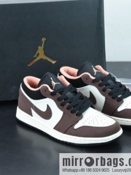 Air Jordan 1 Low AJ1 small mocha white brown, Joe 1 low-top culture basketball shoes, item number: DC6991-200