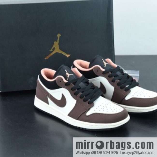 Air Jordan 1 Low AJ1 small mocha white brown, Joe 1 low-top culture basketball shoes, item number: DC6991-200