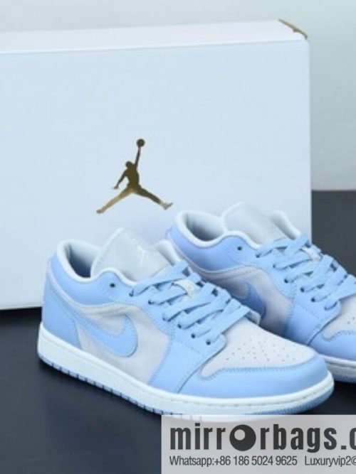 Air Jordan 1 Low AJ1 Joe 1 University blue ice blue gray, low-top casual board shoes, item number: DC0774-050