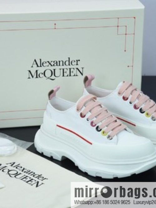 Alexander McQueen/Alexander McQueen muffin shoes platform heightening canvas shoes Y07H5