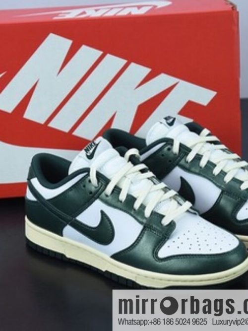 M03B5 pure original version NK Dunk Low \"Vintage Green\" White and green old, low-top sports and leisure shoes item number: DQ8580-100