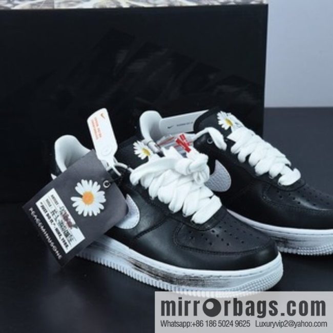 PEACEMINUSONE x NK AIR FORCE 1 🥰 PARA-NOISE \"Quan Zhilong joint name Air Force One low-top, black and white, item number: AQ3692-001