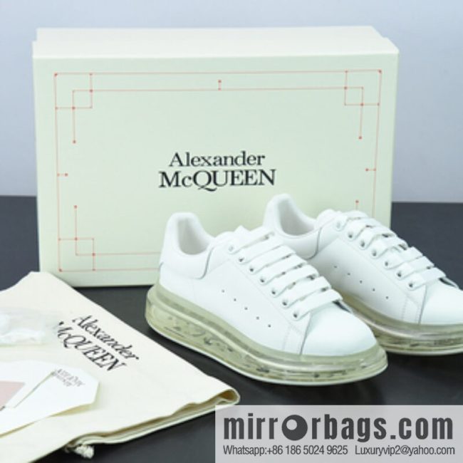 Alexander McQueen Alexander McQueen Air Cushion Sneaker low-top fashion platform casual air unit sports white shoes