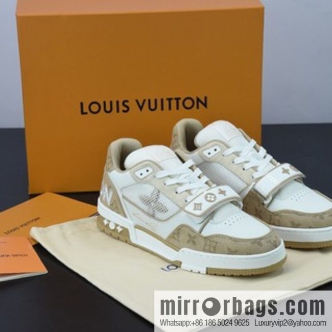 LV/Louis Vuitton 2022S limited, official latest color scheme Men\'s Trainer sneakers