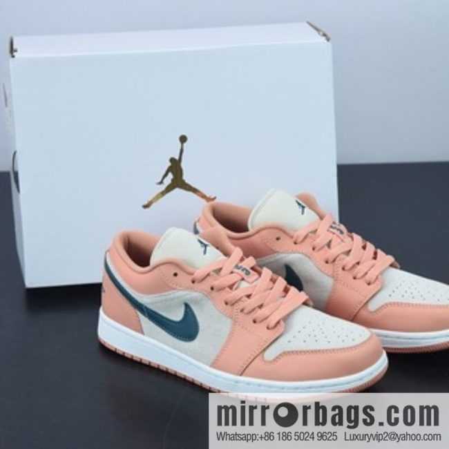 Air Jordan AJ1 Low AJ1 Joe 1 Pink and green, low-top cultural board shoes, item number: DC0774-800