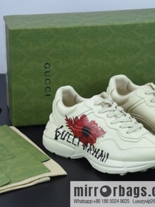G05H6 Gucci Rhyton Vintage Trainer Sneaker Gucci Daddy Shoes