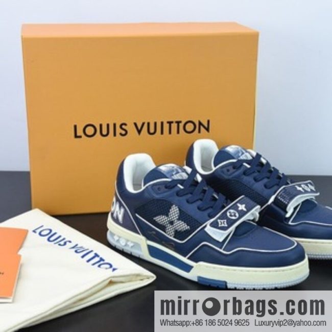 LV/Louis Vuitton 2021s LV Trainer Co-branded Men\'s Sneakers
