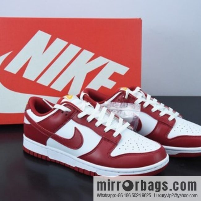 H03K5 pure original NiKe Dunk SB Low Vintage white and red low-top leisure sports skateboard shoes, item number: DD1391-602
