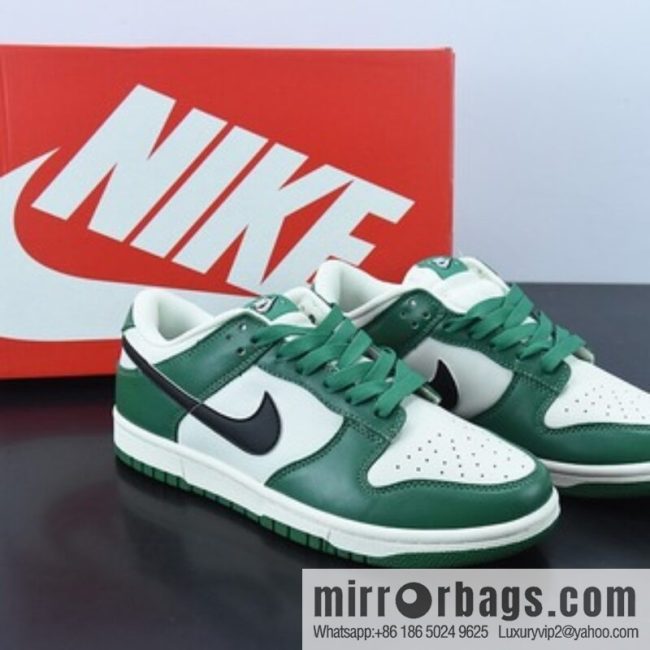 H03N4 Nike SB Dunk Low black hook, green and white low-top sports running shoes SKU: DR9654-100