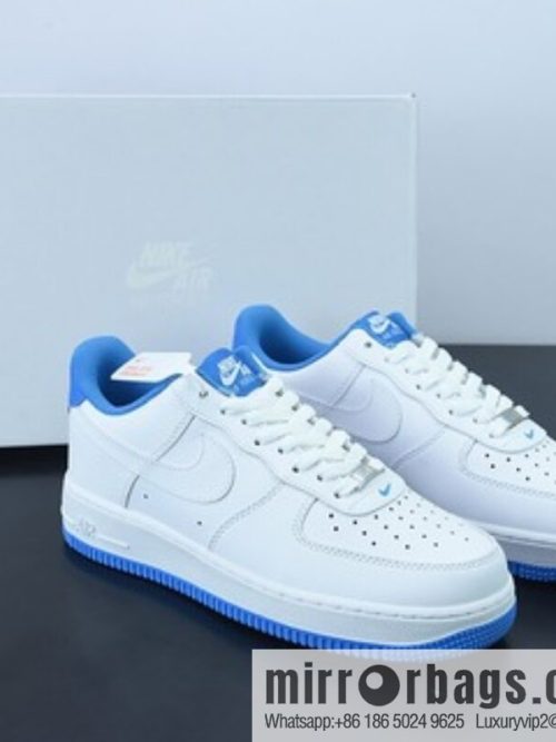 K05L3 Pure Original Nike Air Force 1 \'07 LV8 🥰 White/UNC \"Air Force One Classic White North Carolina Blue\" Jogging Shoes, Item Number: DR9867-101