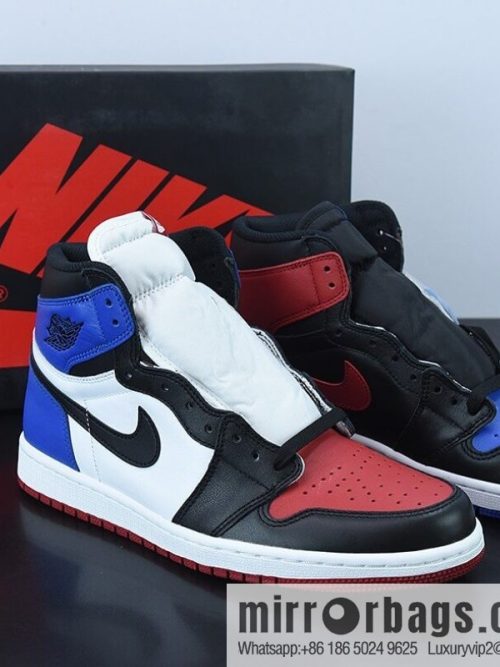 L00H6 Air Jordan 1 TOP3 AJ1 black and red mandarin duck AJ1 high-top basketball shoes, item number: 555088-026