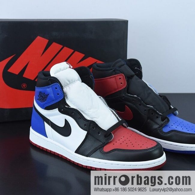 L00H6 Air Jordan 1 TOP3 AJ1 black and red mandarin duck AJ1 high-top basketball shoes, item number: 555088-026