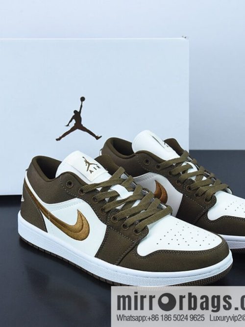 NK Air Jordan 1 Low \"Mocha Toe\" AJ1 Joe 1 Mocha embroidery low-top cultural leisure sports shoes, item number: DV0426-301