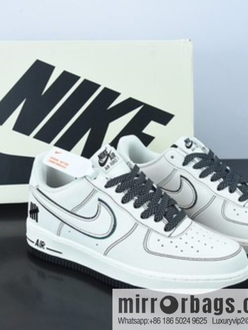 UNDEFEATED x Air Force 1 \'07 🥰 Beige/Black 3M \"Air Force One classic leather (fabric) beige black Friday bar 3M reflective\" low top, item number: HL5263-896